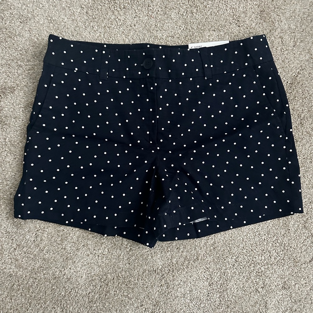 LOFT Navy Blue Polka Dot Women's Shorts